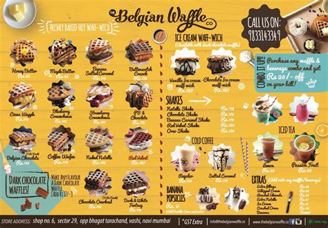 belgian waffle near me menu